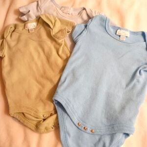 Beau Belle 3-6 Months Set Baby Blue, Pastel Sage Green, White body suit BabyBoys